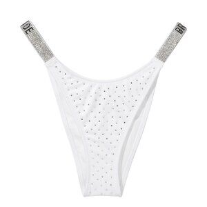 Victoria Secret Shine Strap Brazilian Bikini Bottom Bride